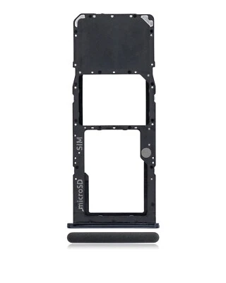 Single Sim Card Tray Compatible For Samsung Galaxy A50S (A507 / 2019) (Black) - Image 1 of 3