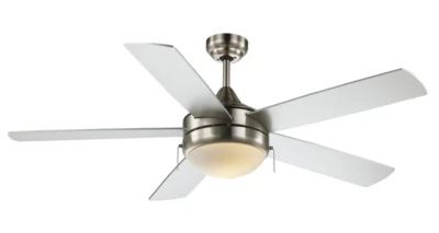 Cappleman Trans Globe Lighting F-1006BN 52" 5 Blade Ceiling Fan, Brushed Nickel - Image 1 of 4