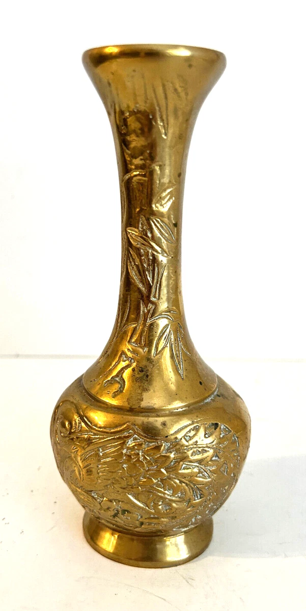 古董黄铜日本花瓶1900-1940 | eBay