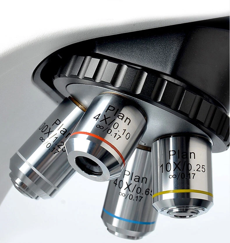 Microscope Objective 4X 10X 20X 40X 60X 100X f/ Olympus Bio UIS Infinity CX BX41 - Image 1 of 1