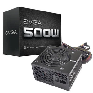 EVGA Power Supply 100-W1-0500-KR 500W 80PLUS +12V 120mm Ultra-Quiet Fan Active - Bild 1 von 5