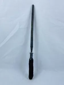 "Cuchillo de acero afilado vintage con cuerno de ciervo Lee's varilla de afilar longitud completa varilla de 13"" 8" - Imagen 1 de 11