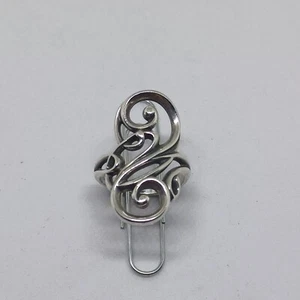 Retired James Avery Electra Long Swirl Sterling Silver Ring Size 8 JA - Picture 1 of 5