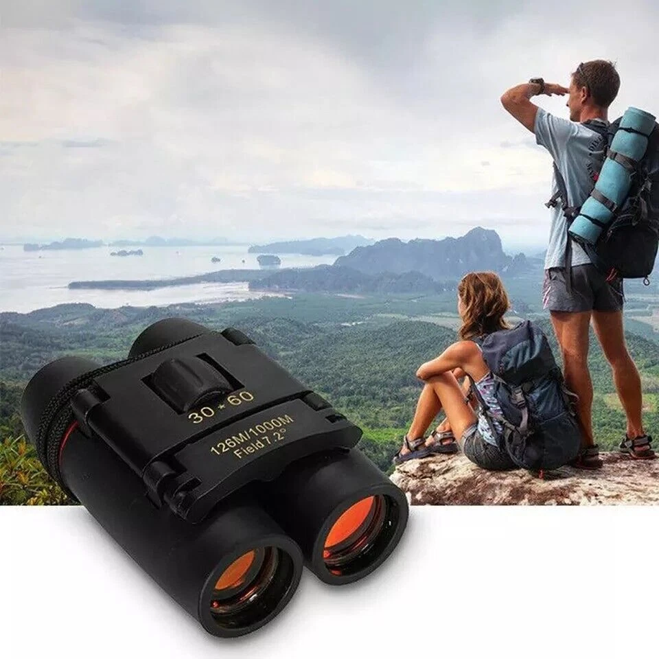 Binoculars 30x60 Zoom Outdoor Travel Compact Folding Telescope Hunting Day/Night - Image 1 of 4