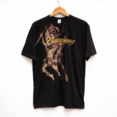 Halu-Halo Graphic T Shirt Unisex Size Large Black Abstract Art Dinagyang - Image 1 of 4