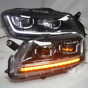 For European version Passat LED Headlights 2011-2014 Year LED angel eyes lights - Foto 1 di 18