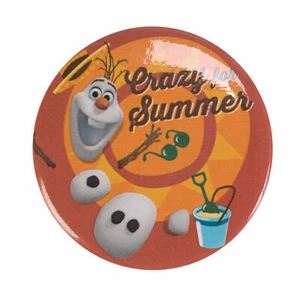 Disney Frozen Olaf Crazy For Summer 1.25 Inch Button - Bild 1 von 1