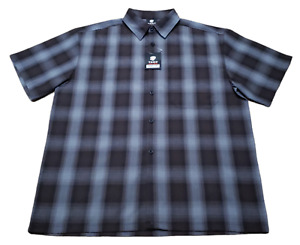 S-5X YAGO Men's Plaid Flannel Button Up Casual Shirt Jacket Beige/Brown AB21