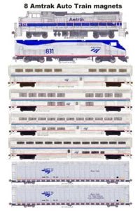 Amtrak Auto Train 8 Magnete von Andy Fletcher - Bild 1 von 1