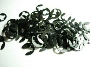 100 Stück 6mm x 12mm 6,0 DIN 6799 E-Sicherungsringe Federstahl Phosphat E Ringe - Bild 1 von 10