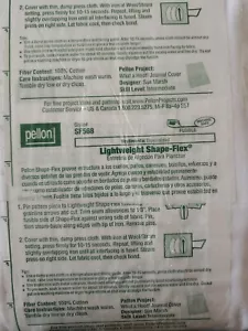 2 Yd Pellon leichte Form-Flex Bekleidung Schnittstelle weiß SF568 (+ 3 Yds elastisch - Bild 1 von 2