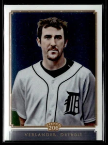 Justin Verlander #'d /999 - 2010 Topps Chrome 206 SP #TC10 Detroit Tigers - Picture 1 of 2