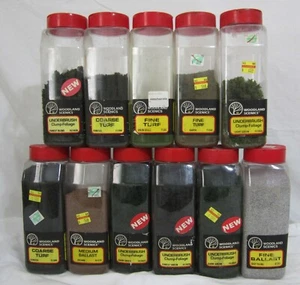 Mixed Lot of 11 Woodland Scenics Landscape Scenery Items: / Turf-Foliage-Ballast - Bild 1 von 11