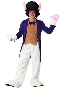 Adult White Rabbit Alice in Wonderland Bunny Hare Costume SIZE STANDARD (Used) - Picture 1 of 2