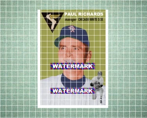 Paul Richards Chicago White Sox 1954 Style Custom Baseball Art Card - Picture 1 of 2