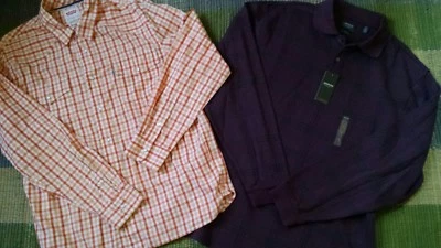 CAMISA HOMBRE TALLA L (LOTE DE 2) ARROW & LEVI'S SLIM FIT WESTERN CASUAL Foto 1 de 4