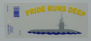 EE. UU. Submarine Pride funciona profundamente con calcomanía exterior submarina ~ Estilo # 17628 - Imagen 1 de 2