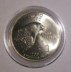 2007 - P Mint - Idaho State Quarter (UNCIRCULATED) + COIN CAPSULE!  - Picture 1 of 2