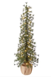 Holiday Alpine Trees with LED lights - Set of 3 - Picture 1 of 7