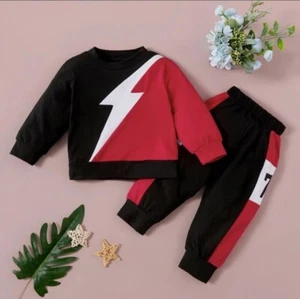 2-piece Baby / Toddler Colorblock Long-sleeve Top and Strip ***FREE SHIPPING**** - Picture 1 of 4