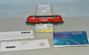 N Scale Trix minitrix 12766 Railion BR 182 Electric Locomotive w/ DCC Decoder - Picture 1 of 7