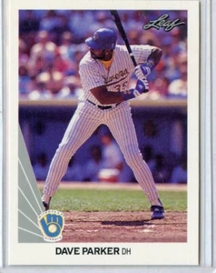 1990 Leaf Dave Parker Milwaukee Brewers #190 ⭐️💥🎯 Mint - Picture 1 of 2