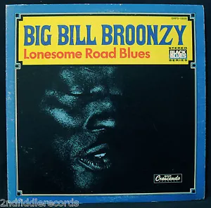 BIG BILL BROONZY-LONESOME ROAD BLUES-A Great Blues Album-GNP CRESCENDO #10009 - Foto 1 di 3