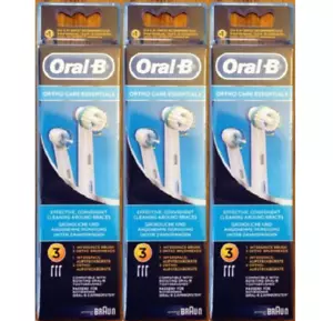 9 ORAL-B Ortho Braces Care Ricambio Spazzolino da Denti Testine Ortodonzia - Foto 1 di 1