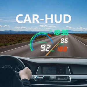 I9 HUD Head Up Display OBD2 Proyector de Velocidad de Coche Velocímetro Detector de Coche Alarma - Imagen 1 de 6