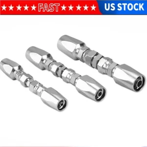 Hydraulic Hose Repair Kit 1/4" 3/8" 1/2" ID For R2 R19 2-Wire Hydraulic Hoses - Picture 1 of 8