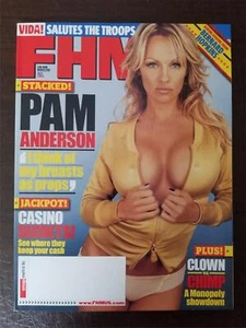 FHM magazine July 2005 Pam Anderson Vida Guerre VERY FINE - Picture 1 of 5