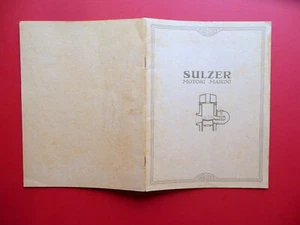 Catalogo Fratelli Sulzer Milano Motori Marini Diesel 1919 Ingegneria Marina Raro - Foto 1 di 6