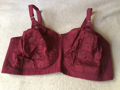 Goddess BBW 48FF Merlot Vintage Full Coverage   Lace Soft Cup Style 386 NIB - Image 1 of 4