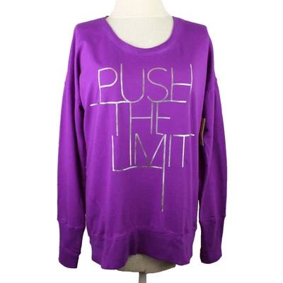 Xersion Sweatshirt Purple Women Size Large Top - Push The Limit - Image 1 of 4