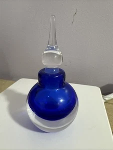 Art Glass Perfume Bottle / Paperweight Van Denmark / Vanderwark P14B 1970s - Picture 1 of 10