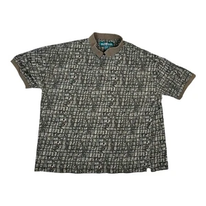 Vintage Big Dogs Polo Shirt Size 3XL All Over Print 90s - Picture 1 of 8