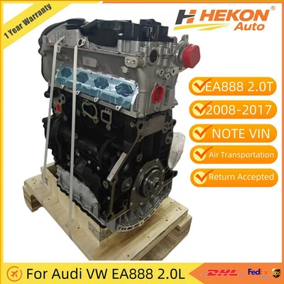 Long Block Engine Assembly For Audi A3 A4 VW EOS Passat EA888-Gen2 2.0L L4 GAS - Image 1 of 4
