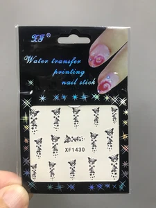 1Sheet/Lot Popular Exquisite Water Transfer DIY Nail Sticker XF1430 - Picture 1 of 1