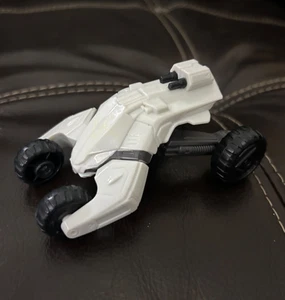 2014 Max Steel McDonalds Happy Meal Spielzeug #6 Turbo Racer Auto ohne Launcher weiß - Bild 1 von 2