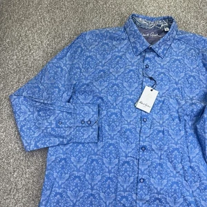 NEU Robert Graham Bayview Hemd Herren Größe 3XL Blau Langarm Classic Fit - Bild 1 von 13