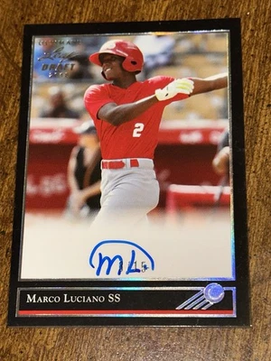 MARCO LUCIANO 2018 Leaf Ultimate AUTOGRAPH On CARD #3/15 San Francisco Giants - Image 1 of 4