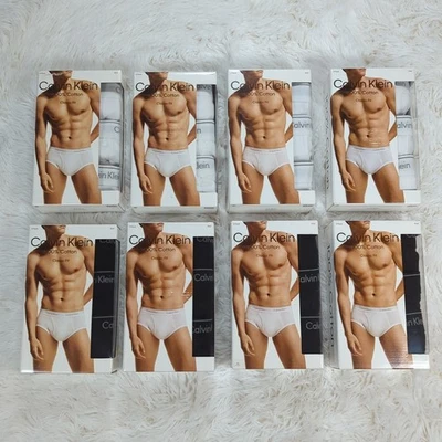 Men's Calvin Klein 3-Pack Cotton Classic Briefs White Black S M L XL 2XL - Image 1 of 3