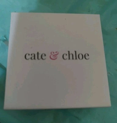 Collar colgante para mujer Cate & Chloe Arabella chapado en oro blanco de 18k Foto 1 de 2