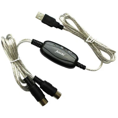 JustIn MIDI USB Interface MP-02 1x MIDI IN 1x MIDI OUT | Neu - Bild 1 von 3