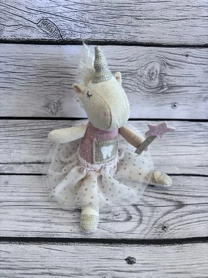 Mudpie Unicorn Tooth Fairy Pink Plush With Pocket For Tooth 9.5” Excellent Cond. - Image 1 of 4