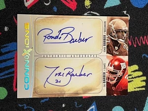 2004 Fleer E-X ConnEXions Ronde Barber Tiki Barber Dual Auto /150 - Picture 1 of 2