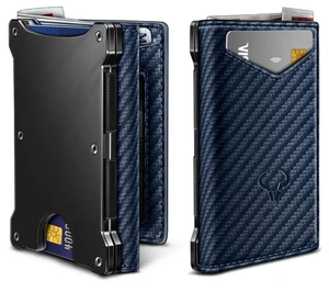 Men Wallet, Slim Front Pocket Leather Wallet Magnetic Closure for Gift Men,Ex... - Picture 1 of 8