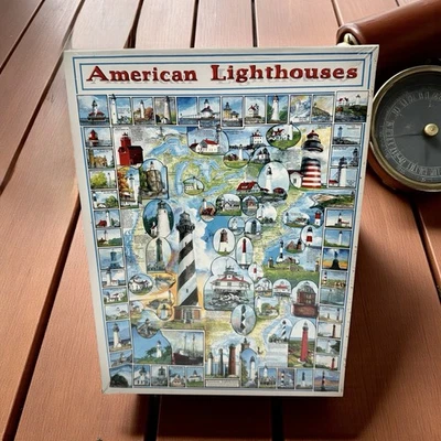 Rompecabezas AMERICAN LIGHTHOUSES White Mountain 1000 Piezas 24X30 Nuevo COSTA MARINA Foto 1 de 4