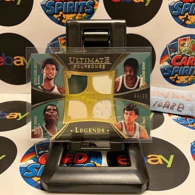 Tarjeta Quad Jersey Foursomes Legends 2008-09 Upper Deck Ultimate Collection 04/25 Foto 1 de 2