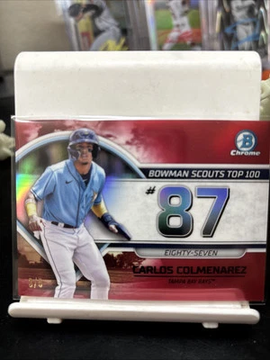 2023 Bowman Chrome Carlos Colmenarez 3/5 Red - Image 1 of 2